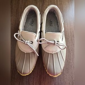 JBU Women's Ankle Garden Boots in Gray and Lime Waterproof Outdoors Size 8.5